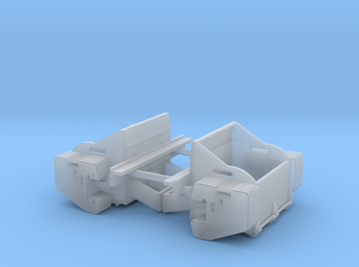 (2) ROW CROP ROCK BOX - TRACTOR MNT W/ WEIGHTS 3d printed