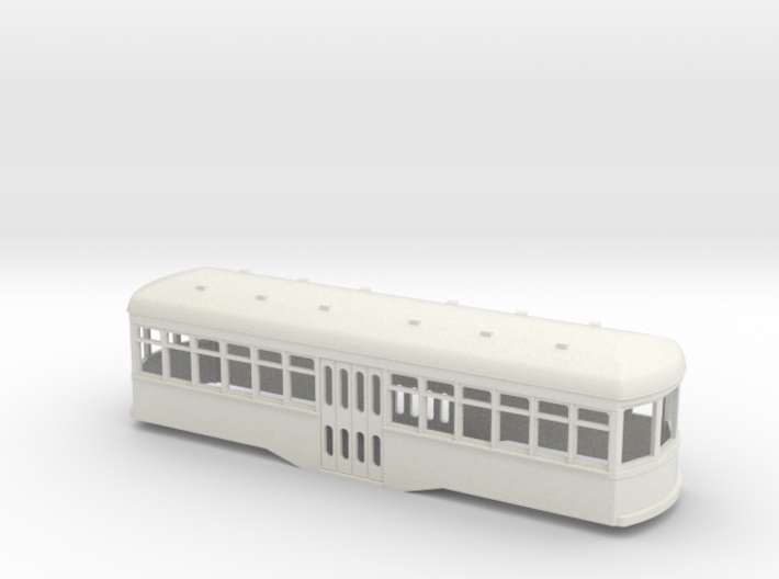 S scale short center entrance trolley 3d printed