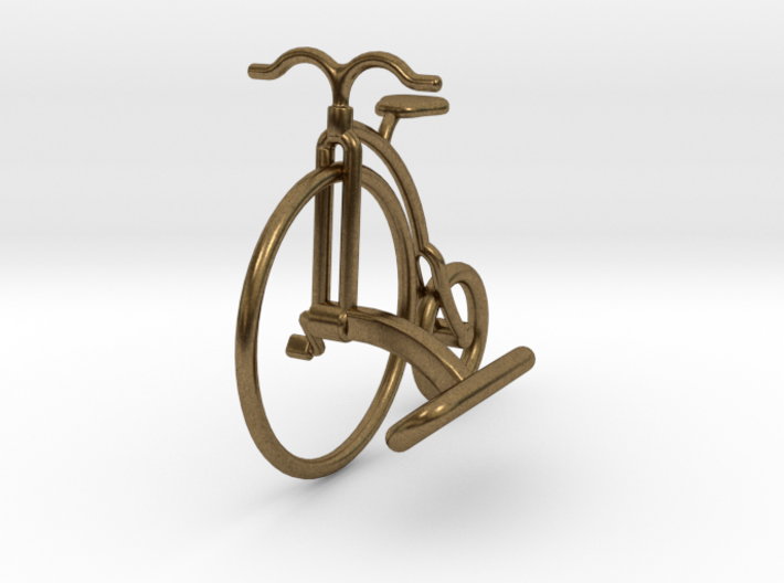 Vintage Bicycle Cufflink 3d printed