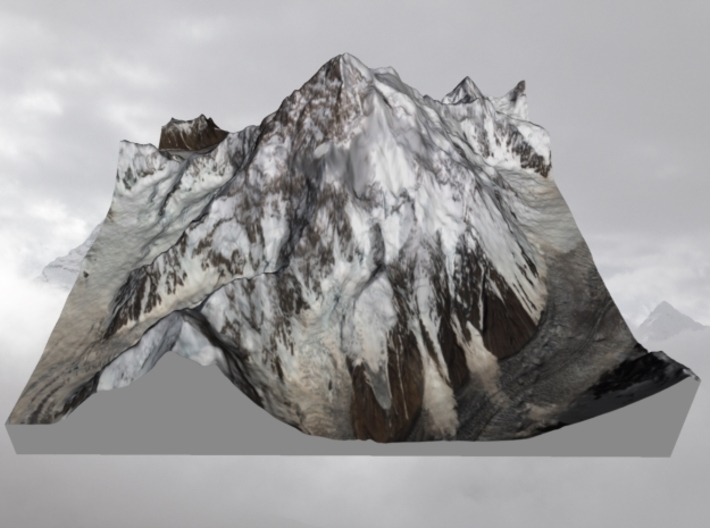 K2 / Mount Godwin-Austen: 8" 3d printed 