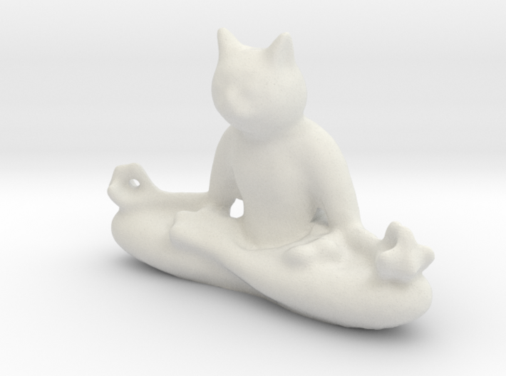 Meditating Cat 3d printed