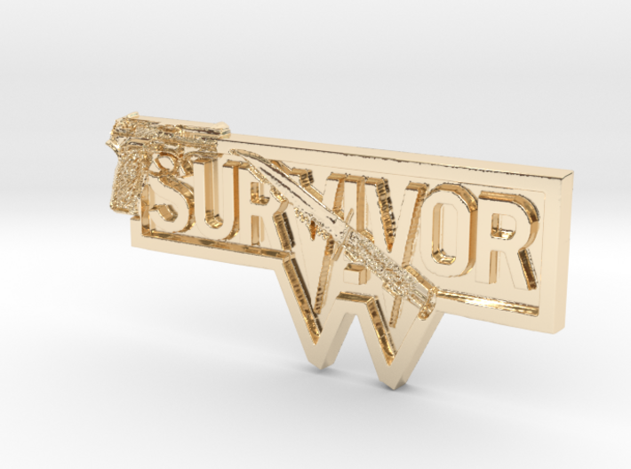 Survivor Pendant 3d printed