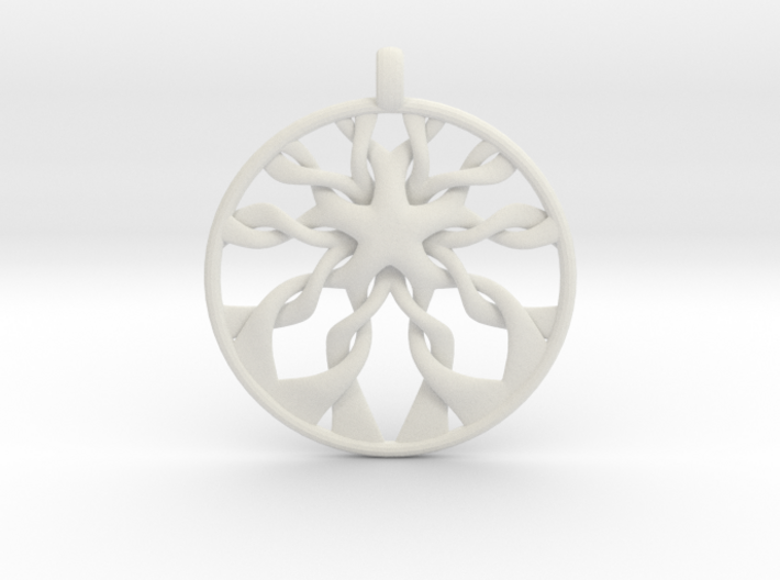 Roots Pendant 3d printed