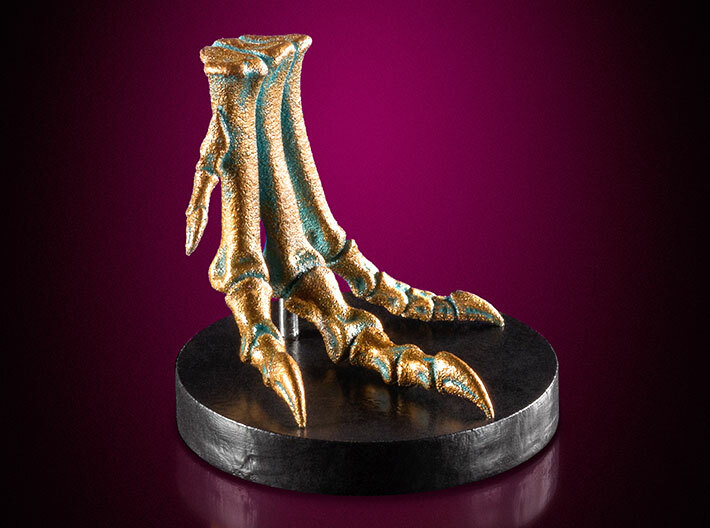Allosaurus foot - left side, dinosaur model 3d printed Actual product photo
