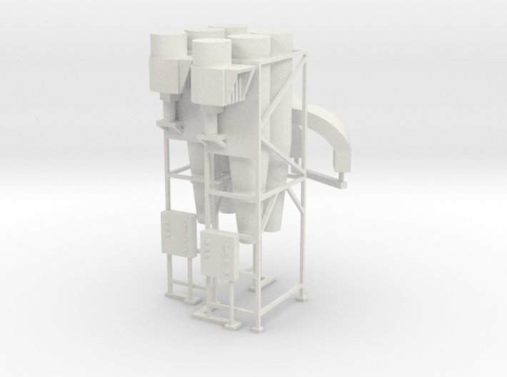 Cyclone Dust Collector (2) HO 87:1 Scale 3d printed