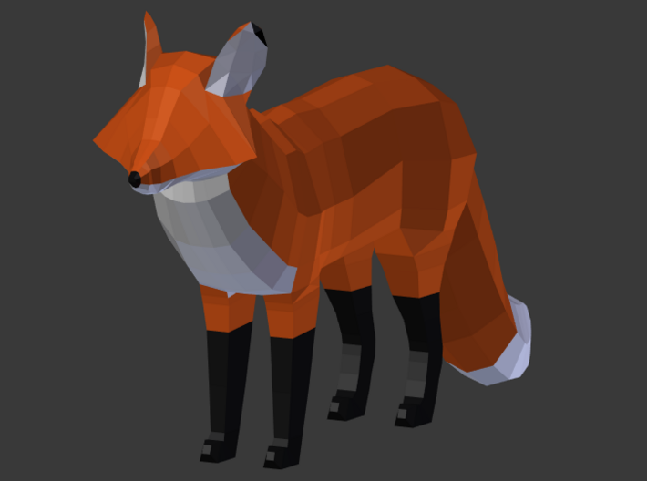 Low Poly Foxy 3d printed 