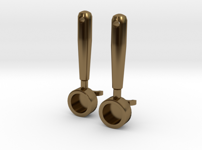The Espresso Earrings 3d printed