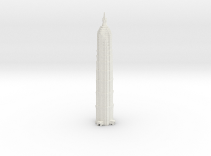 Jin Mao Tower - Shanghai (1:4000) 3d printed 