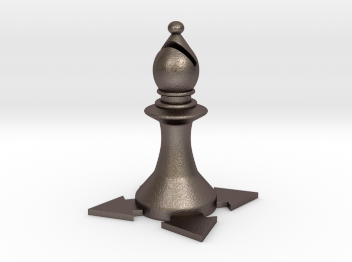 Instructional Chess Set - Bishop 3d printed