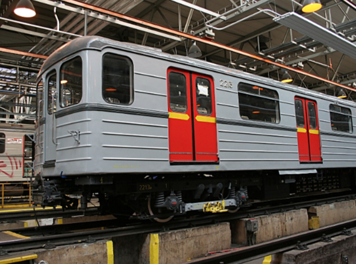 Soviet metro middle wagon TT [body] 3d printed Photo of real metro middle wagon