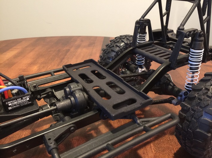 HPI Venture Mid Mount Battery Tray 3d printed Shown with optional rear crossmember