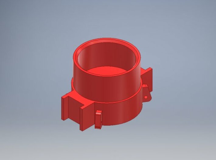 1 50 D62 Round hat pipe 12MM for Swinging lead 3d printed 