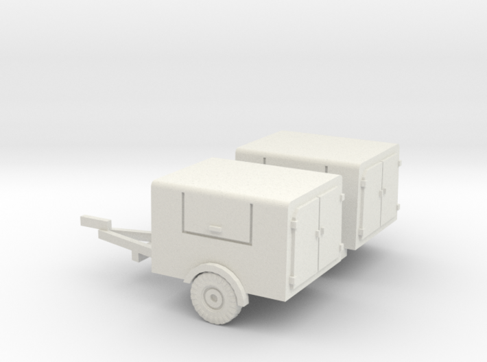 1/144  set of 2 fire brigade trailers 3d printed 
