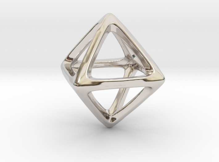 Octahedron Platonic Solid 3d printed