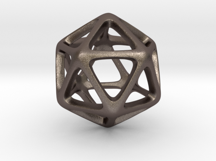 Icosahedron Platonic Solid 3d printed