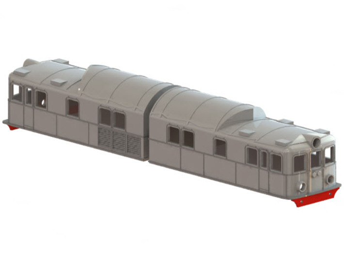 Swedish SJ electric locomotive type Oa 3d printed CAD-model