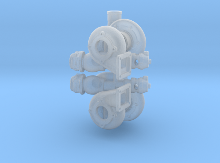 Turbo 64mm 1/25 W Parts 3d printed