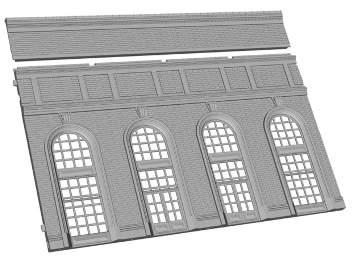 HOGG-BVA01a - Large modular train station 3d printed 