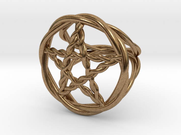 Pentacle ring - braided 3d printed