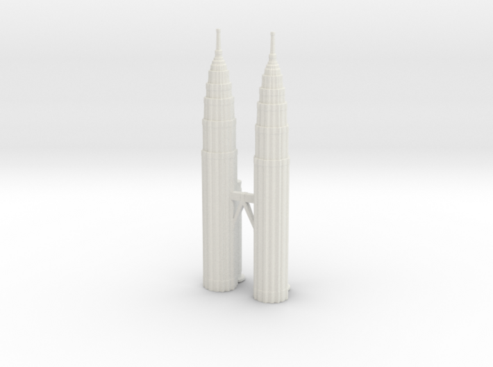 Petronas Towers - Kuala Lumpur (1:4000) 3d printed 