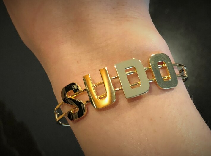 SUDO bracelet 3d printed 