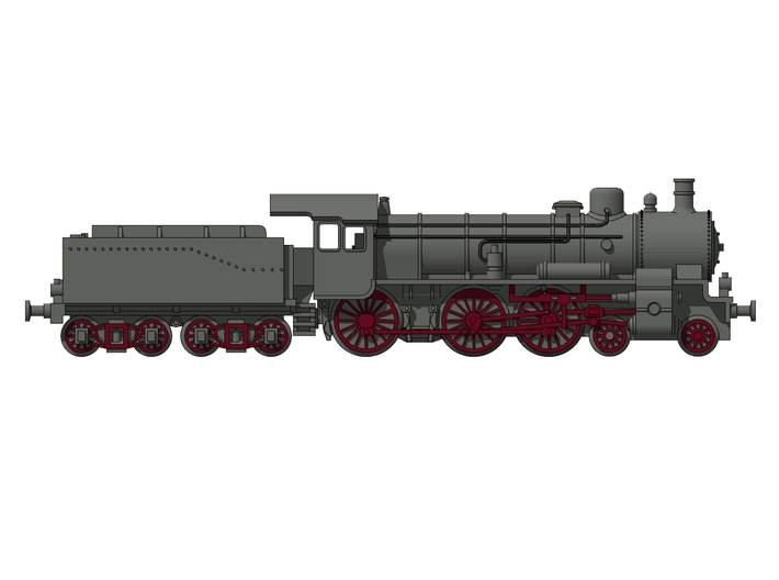 P8_Locomotive_1:285 3d printed