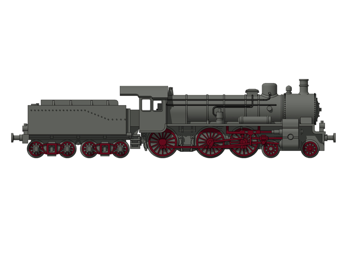 P8_Prussian_Locomotive 3d printed 