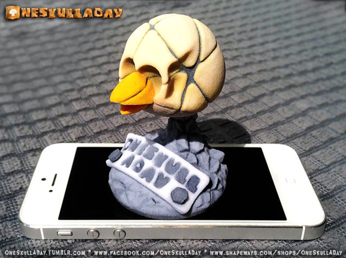 Angry Skull 3d printed