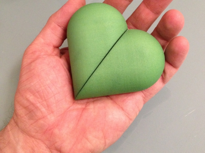 Heart Amulet Big - Inner Part 2 Ring 3d printed 