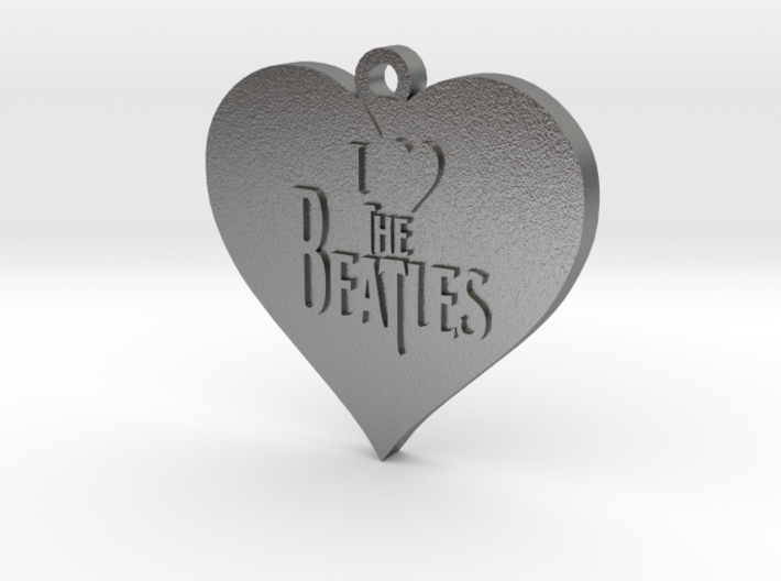 I Love The Beatles pendant 3d printed