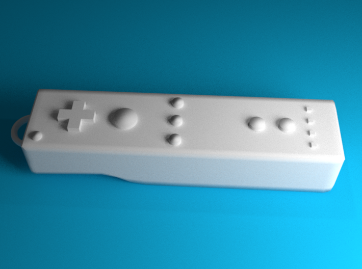 Nintendo Wii controller keychain 3d printed
