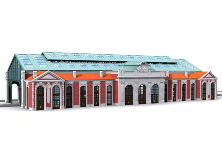 HOGG-VerFac02 - Large modular train station 3d printed 