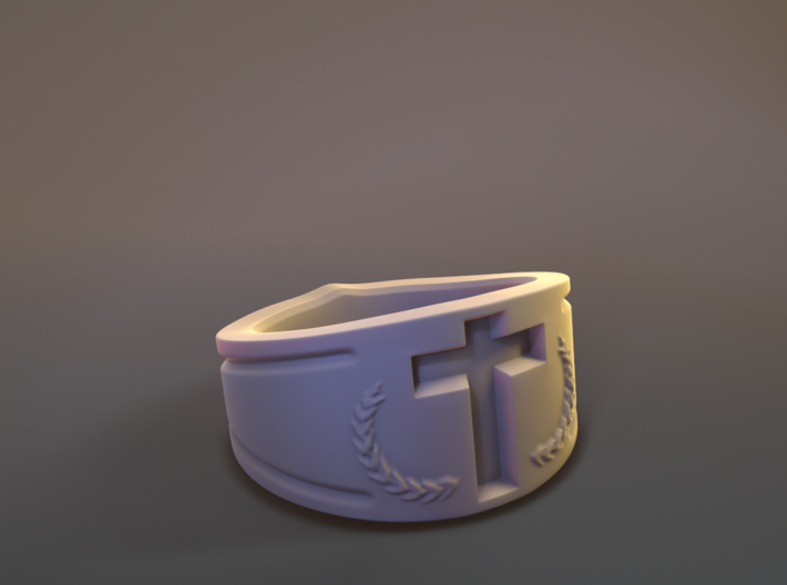 Crusader's Ring 3d printed Right