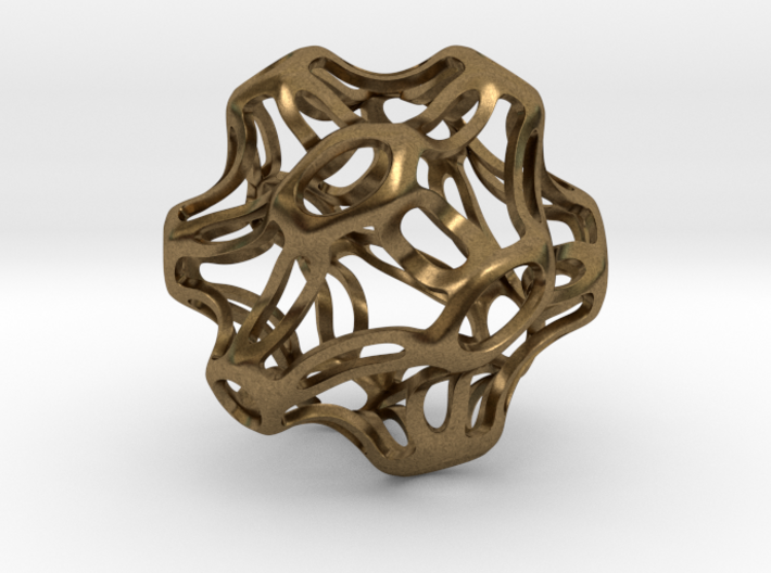 Symmetrical Sphere Twisted 3d printed