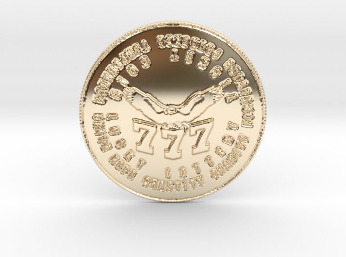 Soaring 777 Coin of 7 Virtues 3d printed