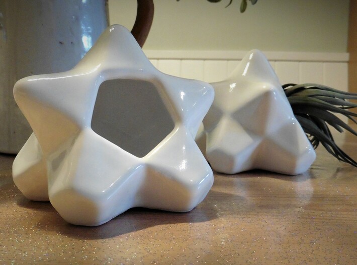 AIRhabitat Star Box 3d printed Gloss White Porcelain