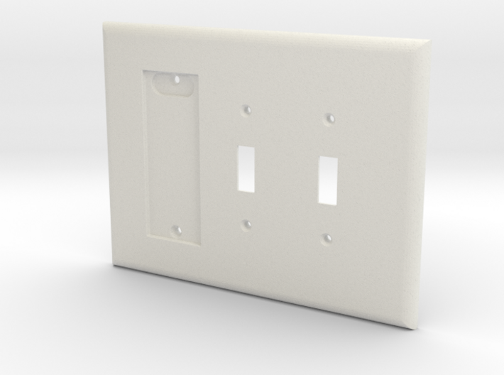 Philips Hue Dimmer 3 Gang Switch Plate L 3d printed