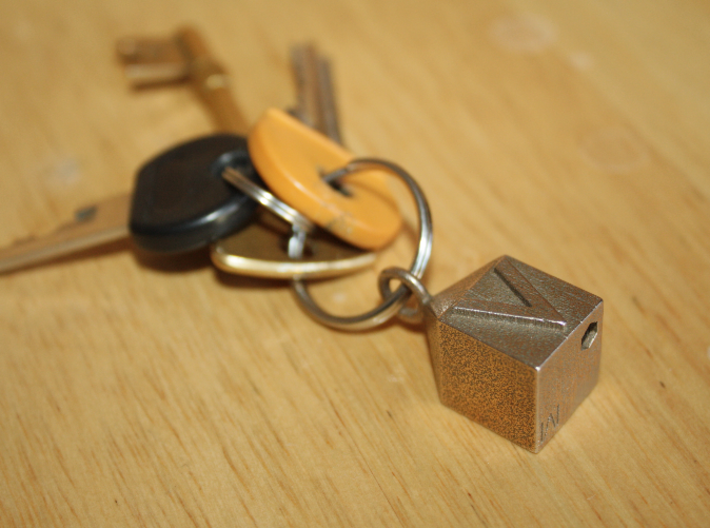 Keychain With Letter - V 3d printed Keychain With Letter - V