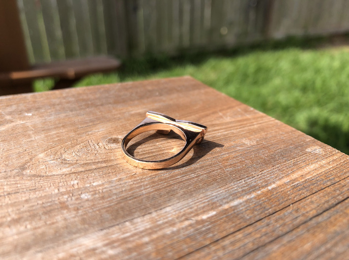 Glasses Ring 3d printed 