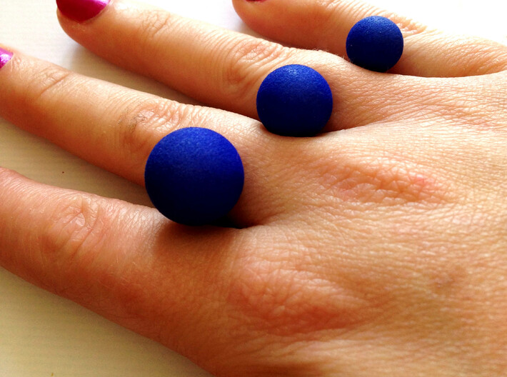 Three Ball Ring Size Small 3d printed 