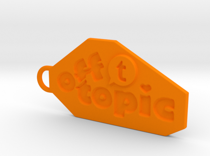 Off Topic key chain 3d printed