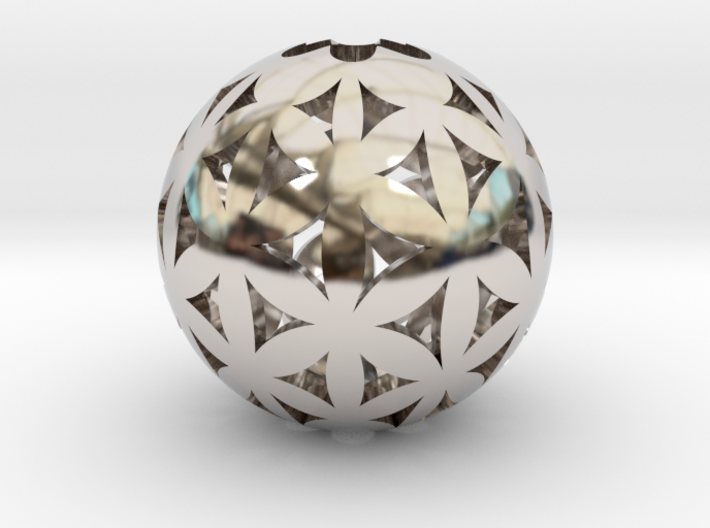 Flower of life bead sphere 3d printed