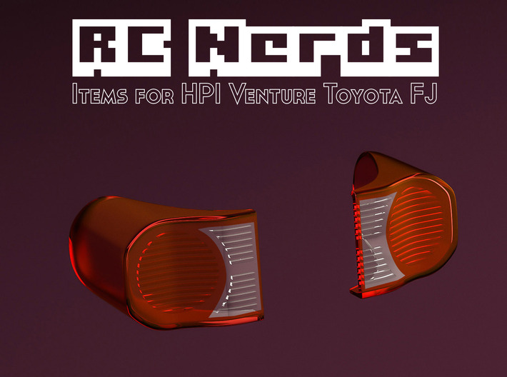 RCN100 Rear light lenses for HPI Venture Toyota 3d printed