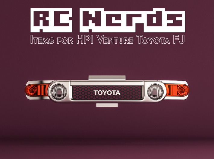 RCN096b Grill for HPI Venture Toyota FJ  3d printed 