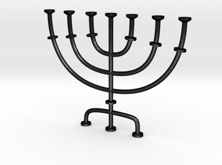 Menorah candlestick 1:12 scale model 3d printed 