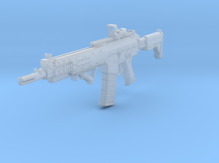 1/10th AK5Cgun with sight and angled grip 3d printed