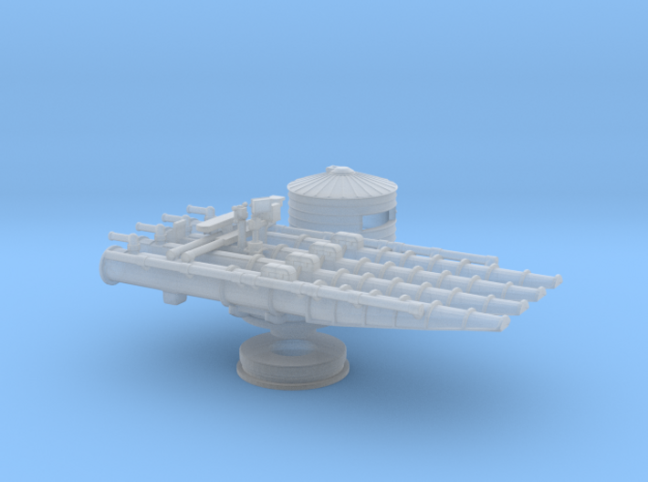1/192 USS 21in Quadruple Tube Mounts 3d printed
