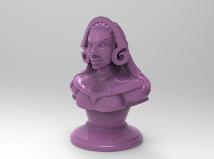 Dark Sorceress Bust 3d printed