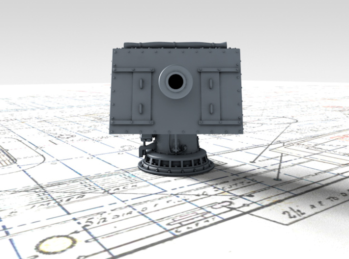 1/72 V&W Class 4"/45 MKV CPII Gun Sights Closed x1 3d printed 3d render showing product detail