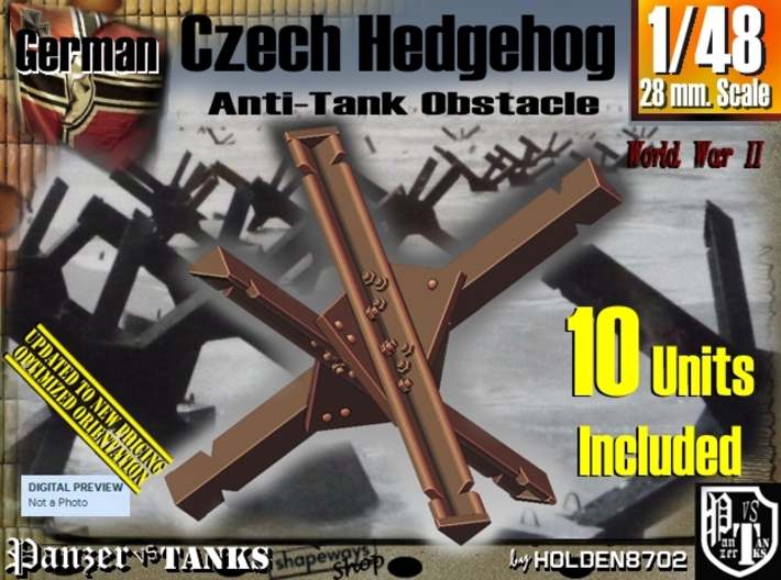 1/48 Anti-Tank Hedgehog set001 3d printed